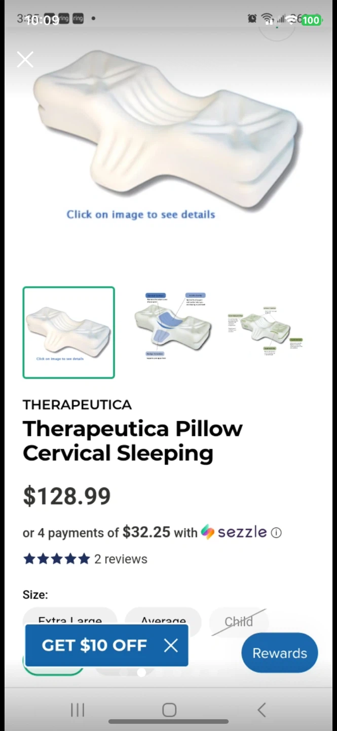 Therapeutica Cervical Sleeping Pillow - Large - photo 2