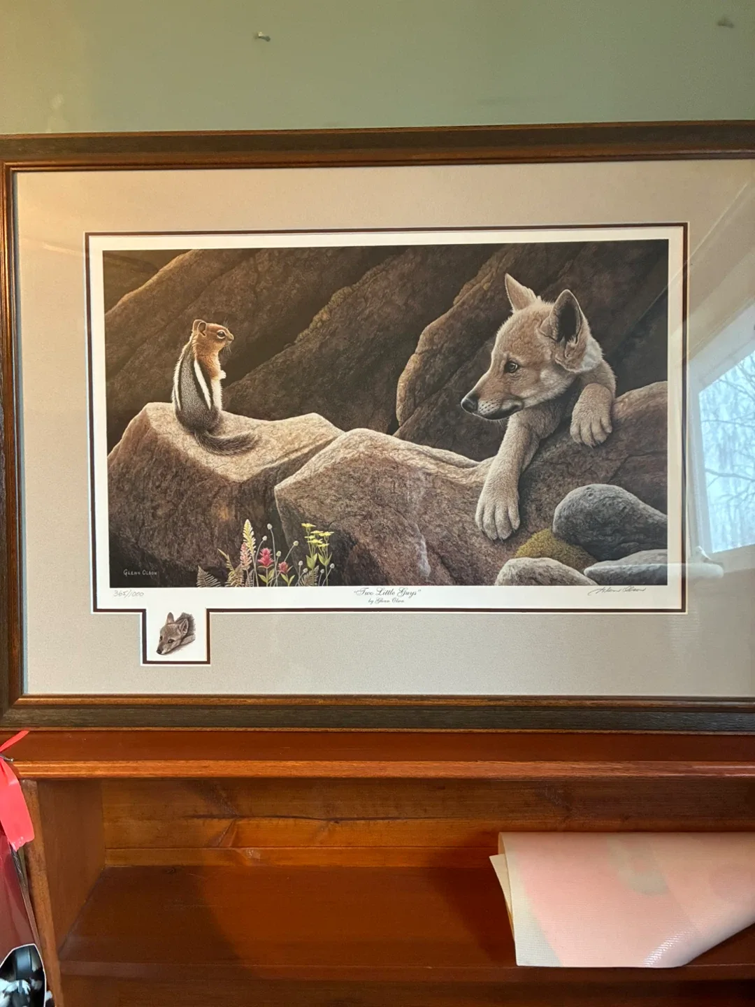 Framed Glenn Olson Print - "Two Little Guys" image indicator(2)