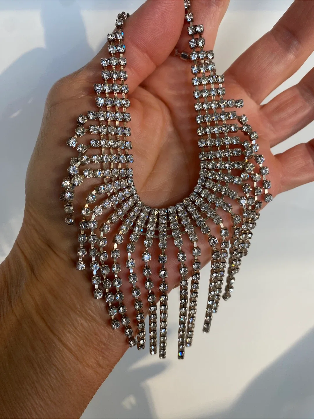 Rhinestone Statement Necklaces (Set of 2)