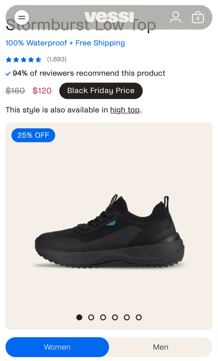 Vessi Stormburst Low Top