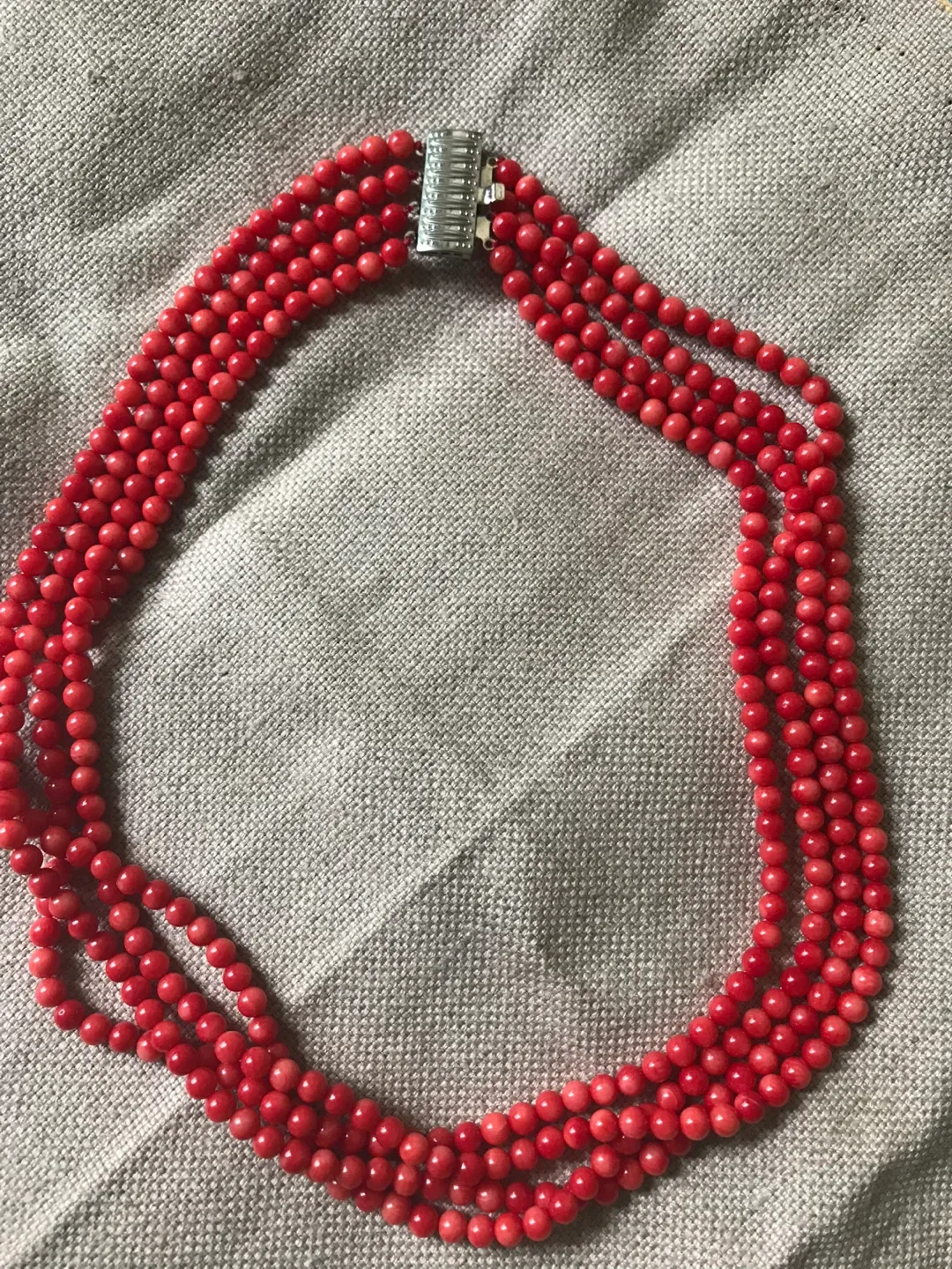 Coral Bead Necklace