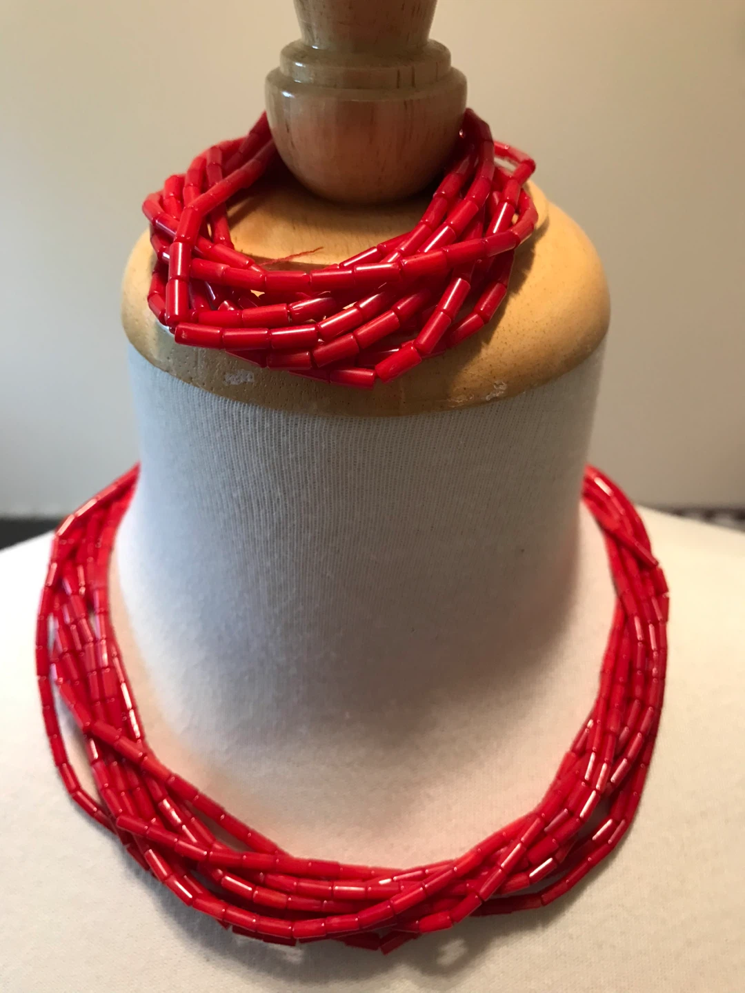 Red Beaded Necklace - photo 2