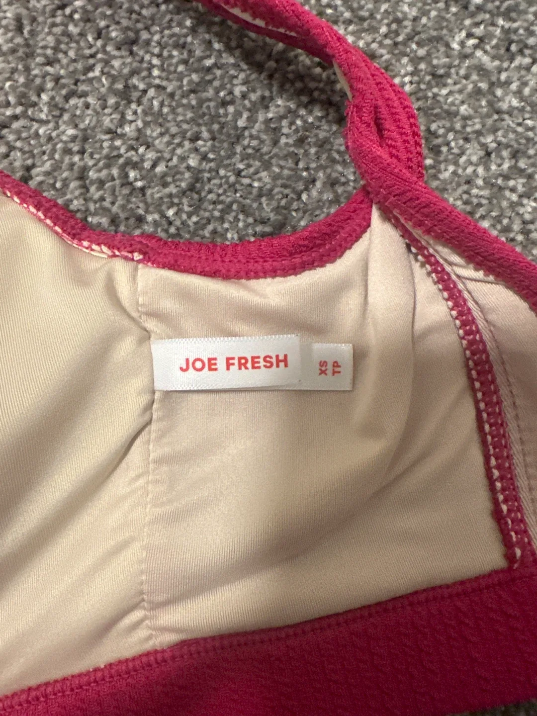 Joe Fresh XS Pink Bikini Top image indicator(2)