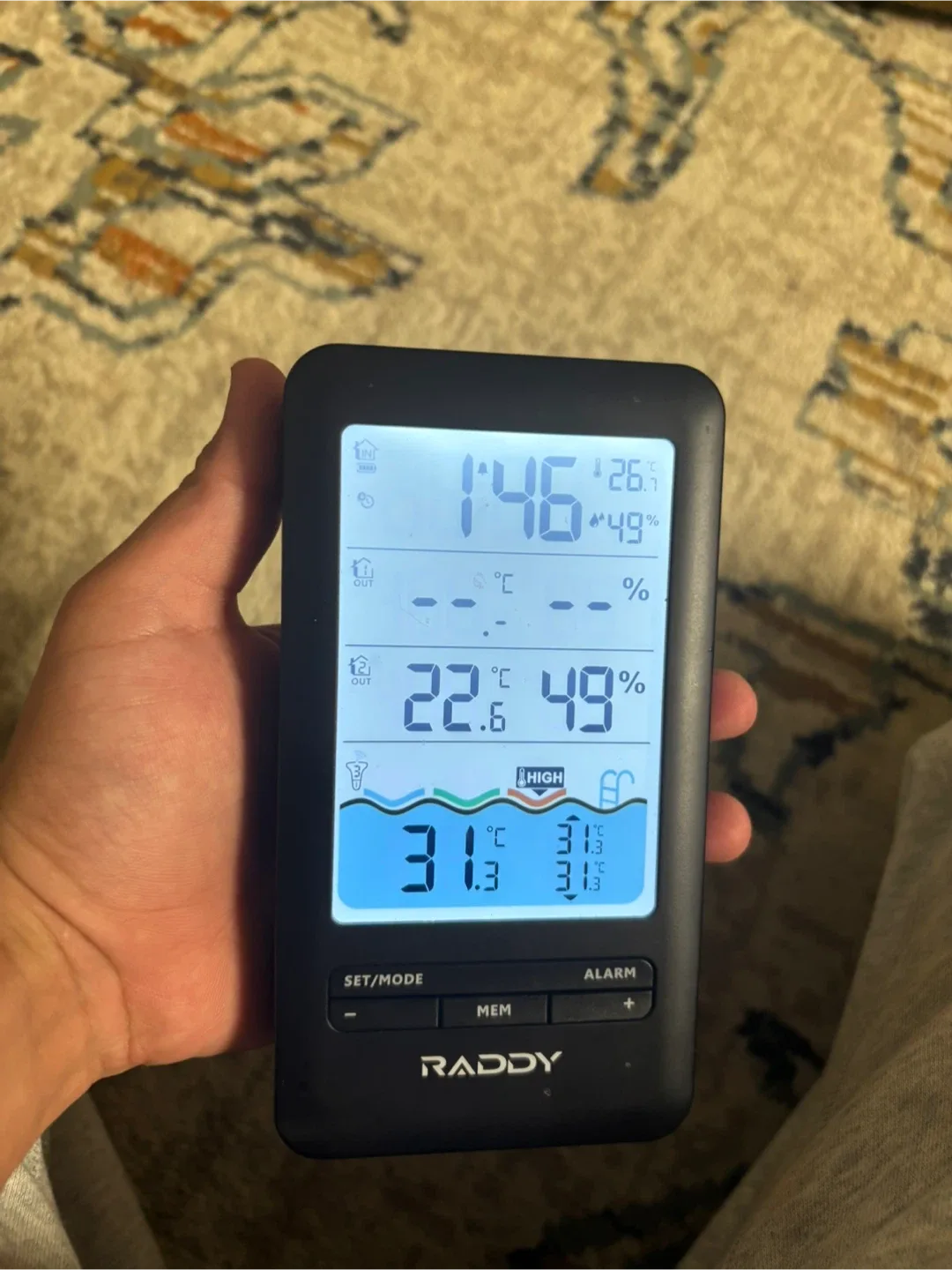 Raddy Thermometer Hygrometer image indicator(2)