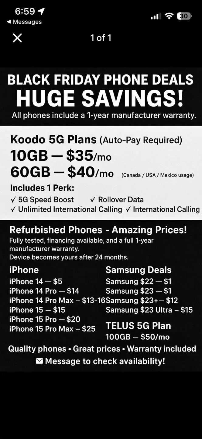 Refurbished iPhones & Samsung Deals!