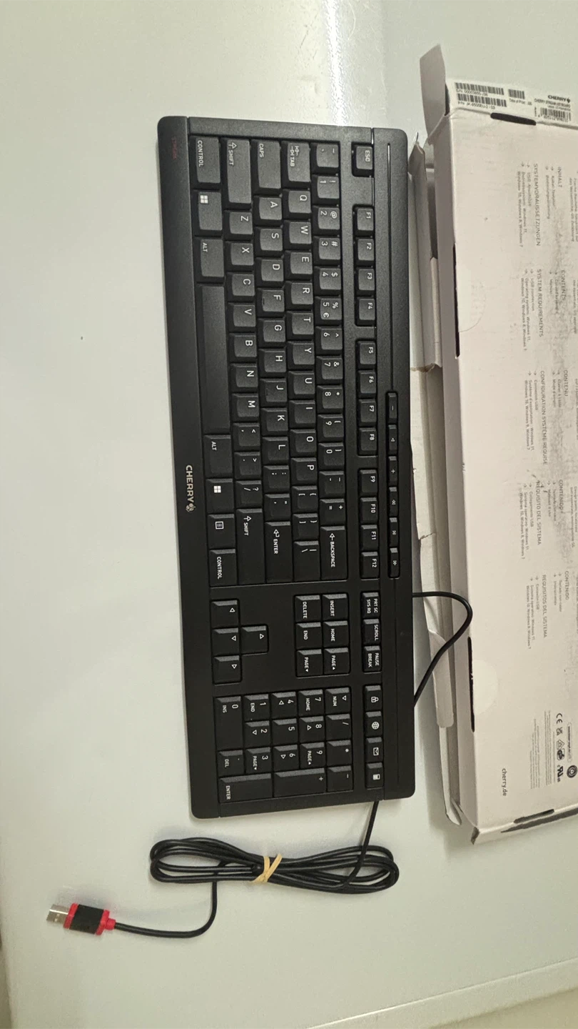 Cherry Stream Corded Keyboard - Black - photo 5