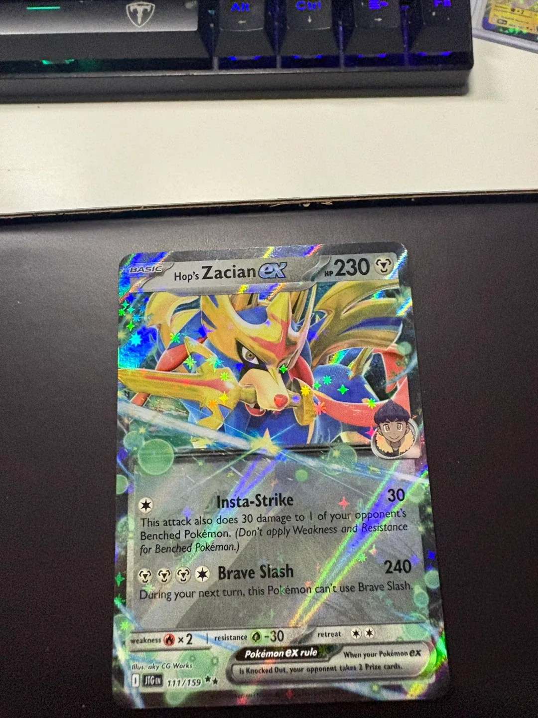 Zacian ex pokemon Card