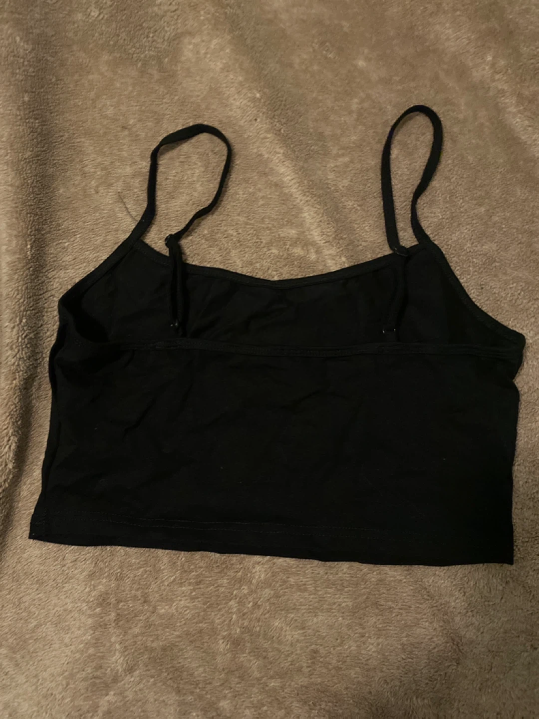 Black baby tee style tank top - Size L - photo 3