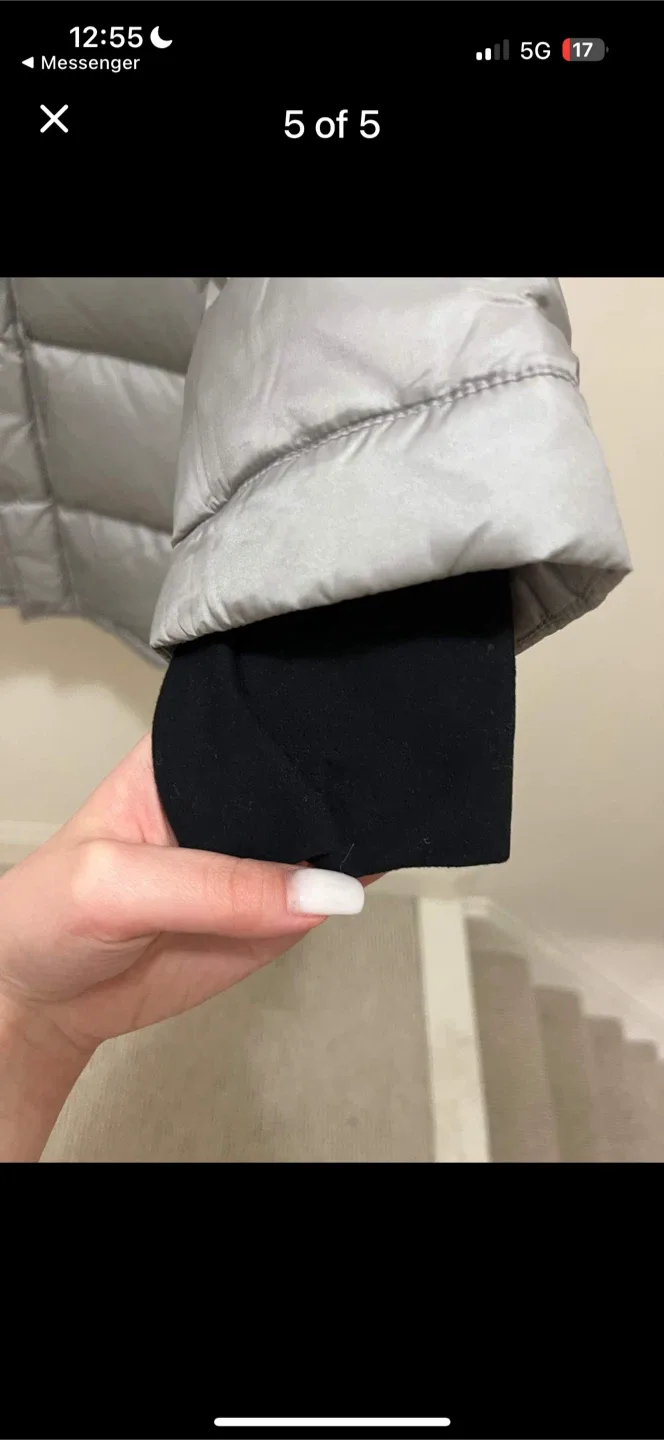 TNA Silver Puffer Jacket-Mid. Size Small image indicator(5)