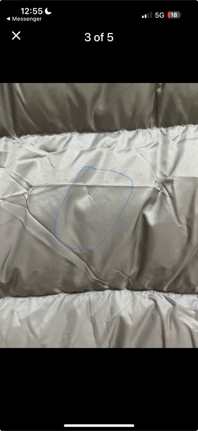 TNA Silver Puffer Jacket-Mid. Size Small image indicator(4)