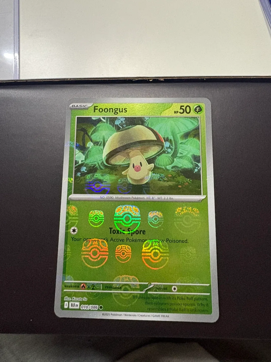 Foongus Pokemon Card