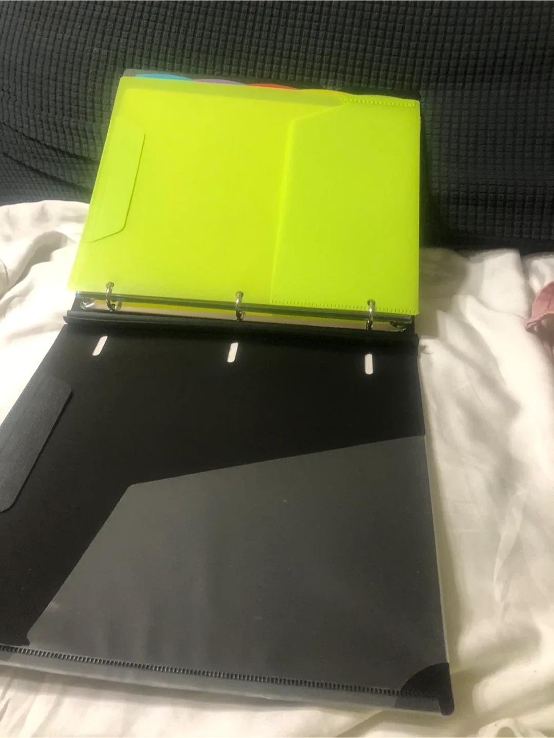 INFUN All-in-one Telescoping Binder Notebook, Refillable 3 Ring image indicator(6)