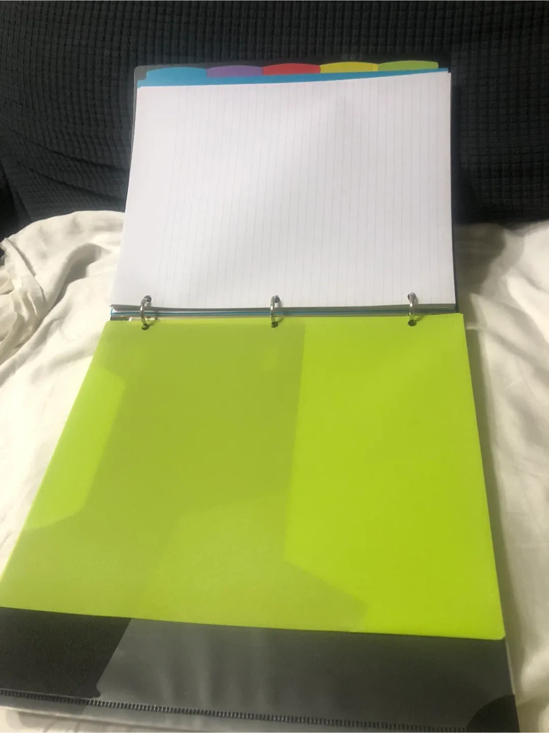 INFUN All-in-one Telescoping Binder Notebook, Refillable 3 Ring image indicator(8)