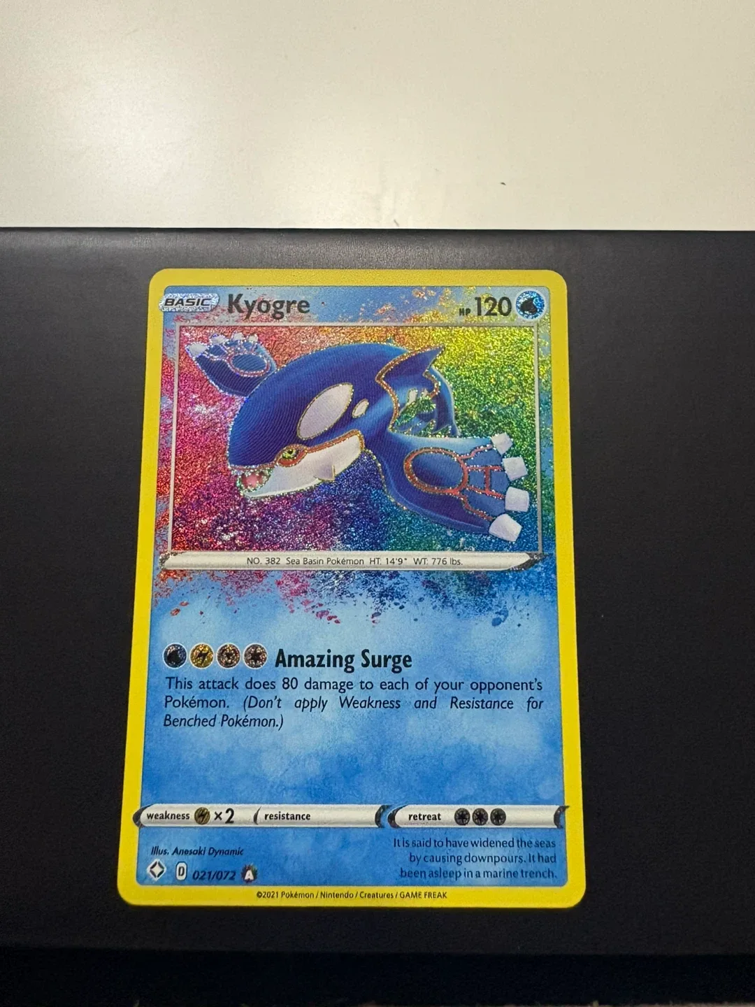 Kyogre Pokemon Card