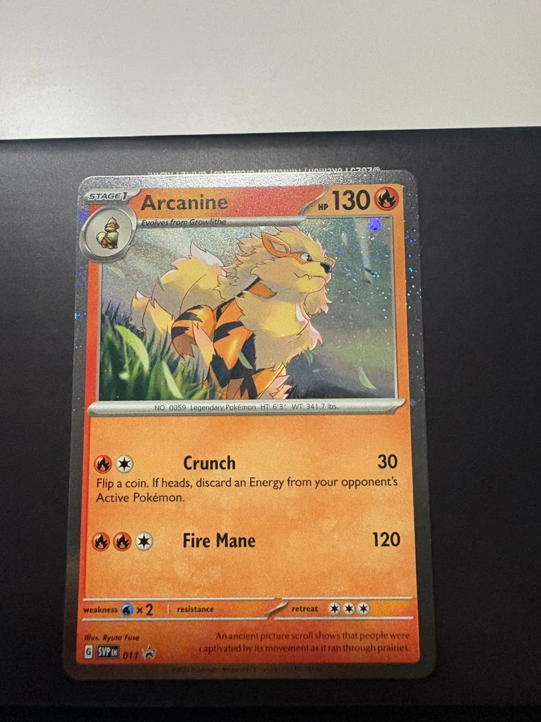 Arcanine Pokemon Card