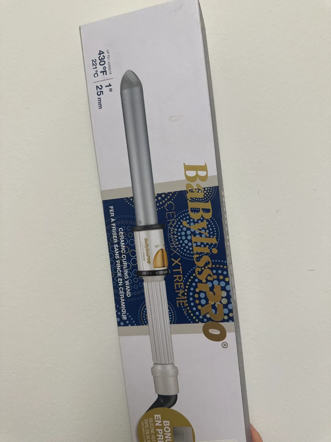 BabylissPRO Ceramic Curling Wand - 1 inch