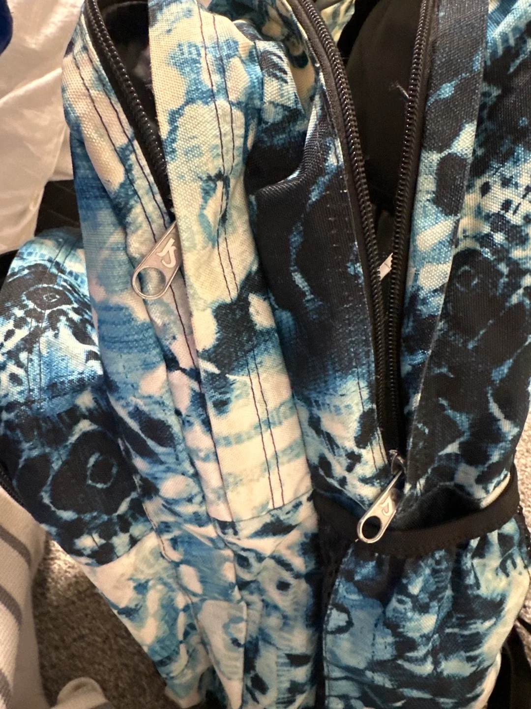 JanSport Backpack - Blue & White Pattern image indicator(4)