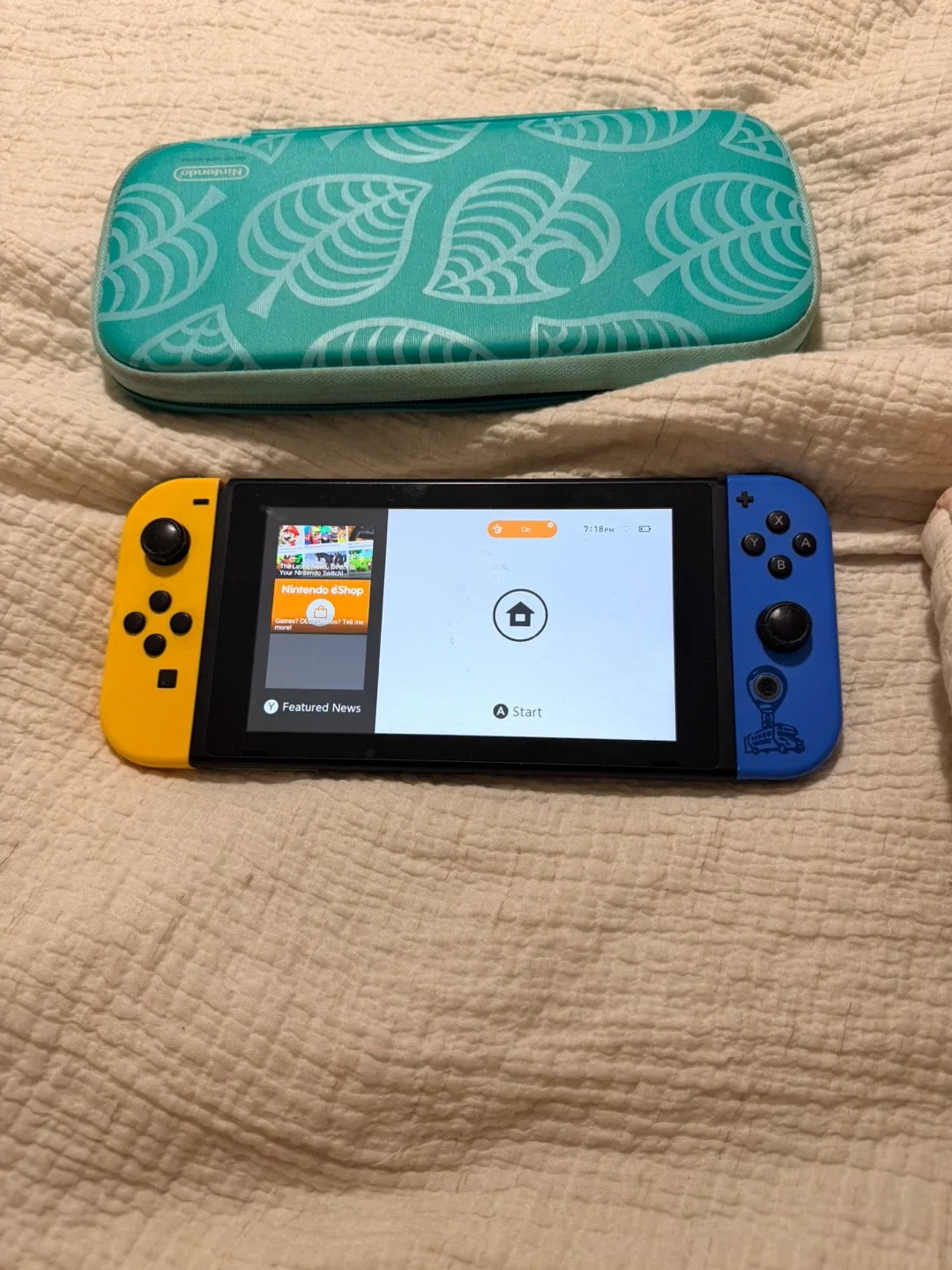 Nintendo Switch w/ Animal Crossing Case