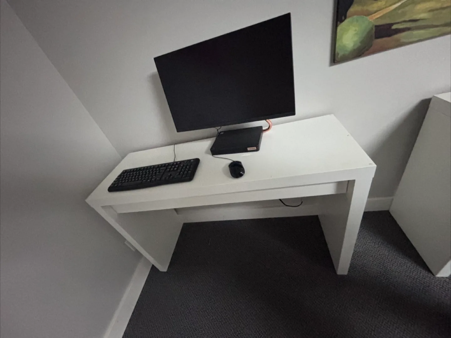 White Desk with Drawer - 47 inches wide image indicator(2)