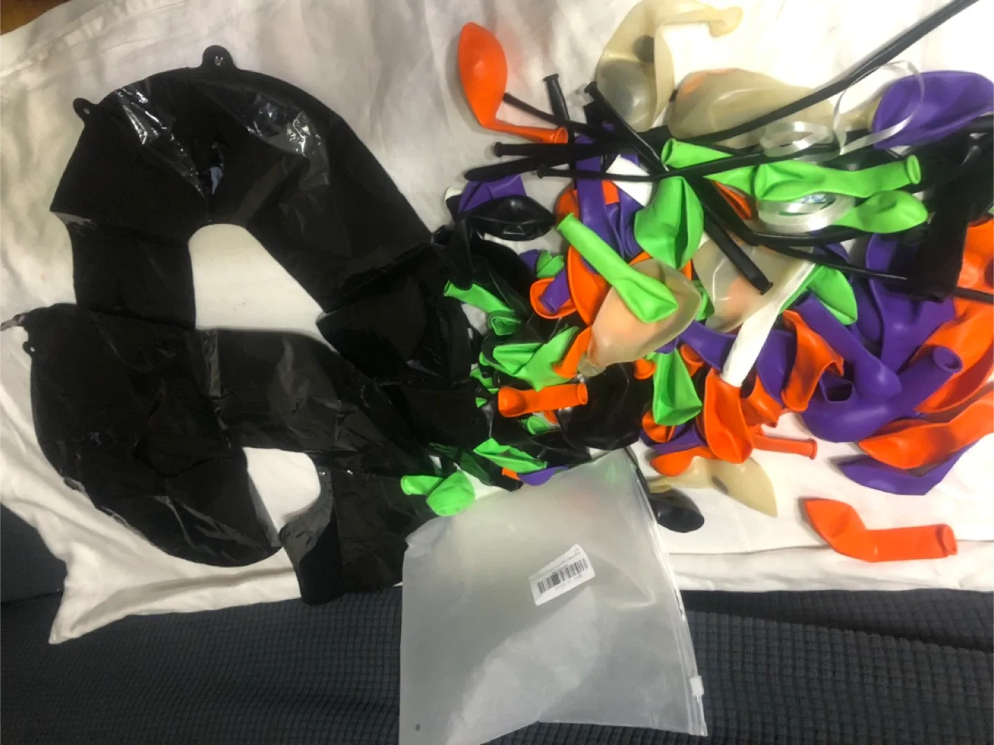 Mixed theme Balloons - Orange, Purple, Green, Black image indicator(5)