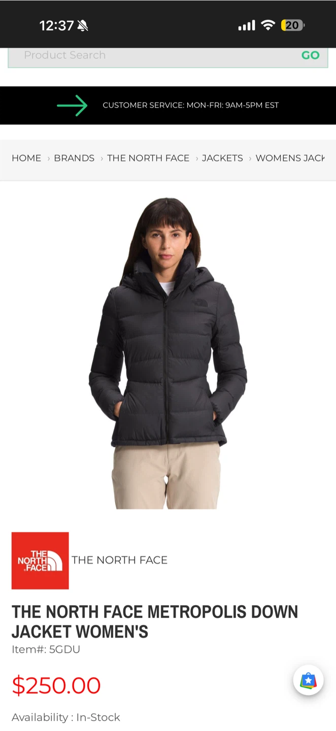 The North Face Metropolis Down Jacket Women's - photo 3
