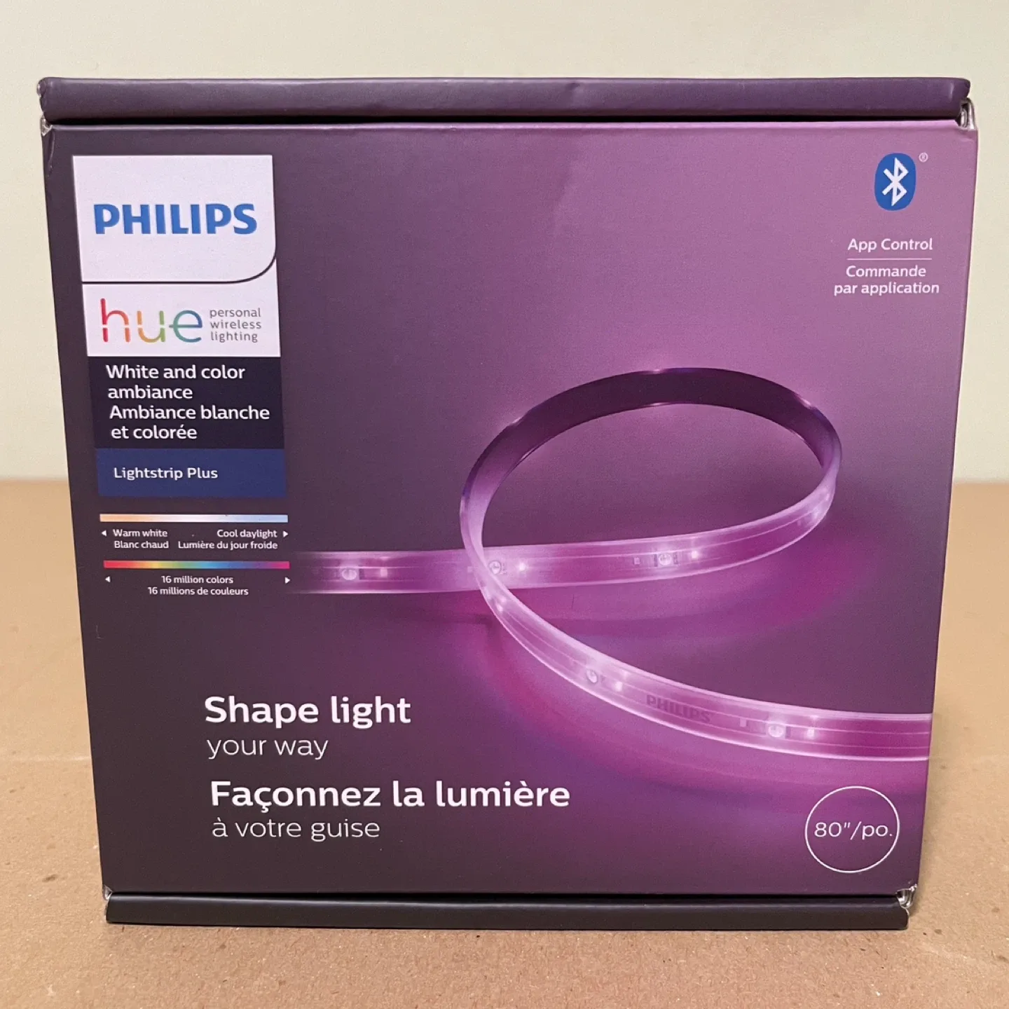 Philips Hue LED Lightstrip Plus 80” / 2m Base Kit with Plug NEW