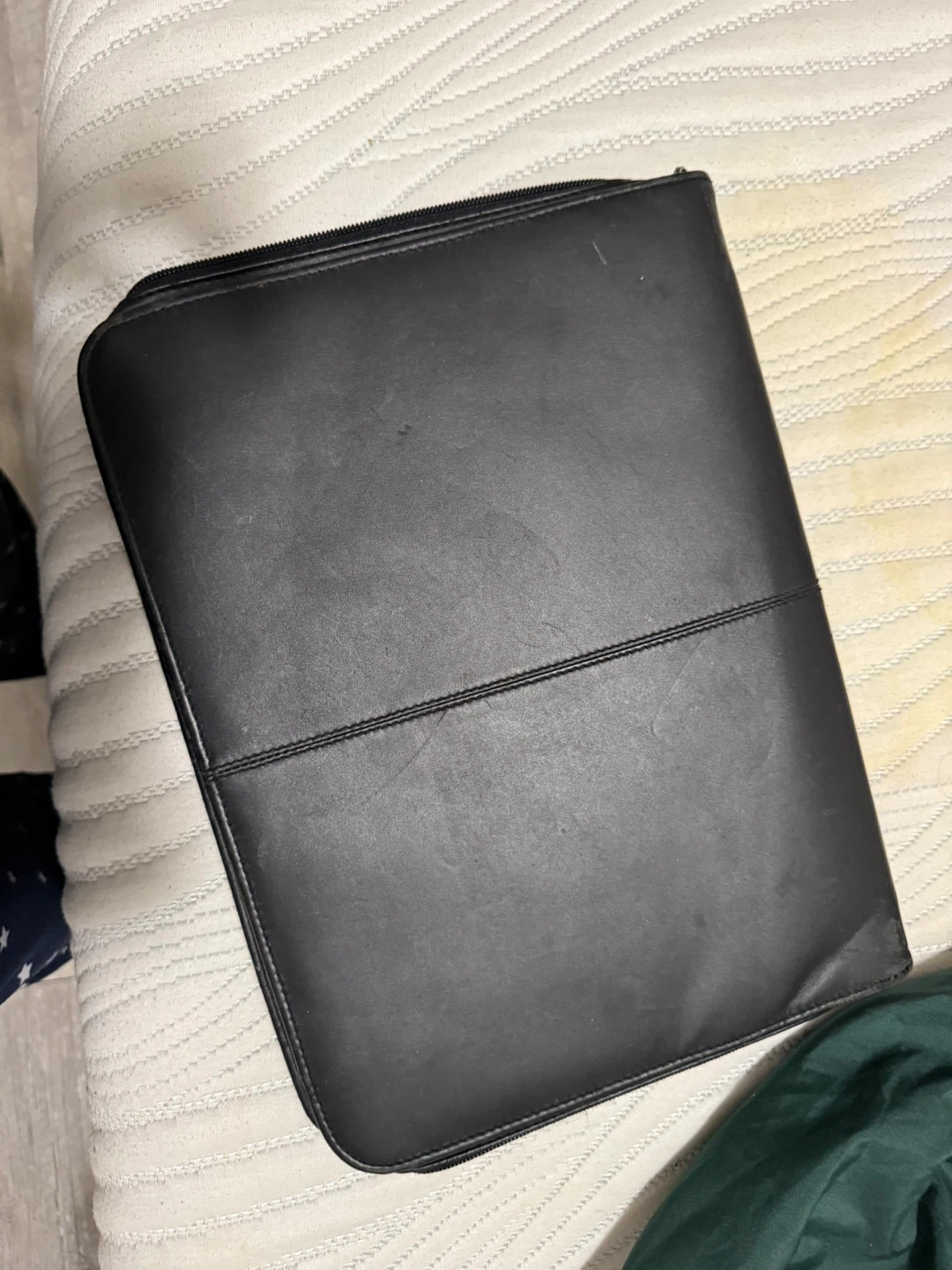 Black Leather Portfolio organizer - photo 3