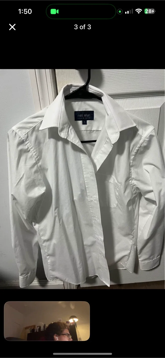 Neil Allyn White Dress Shirt - Women's Size 4