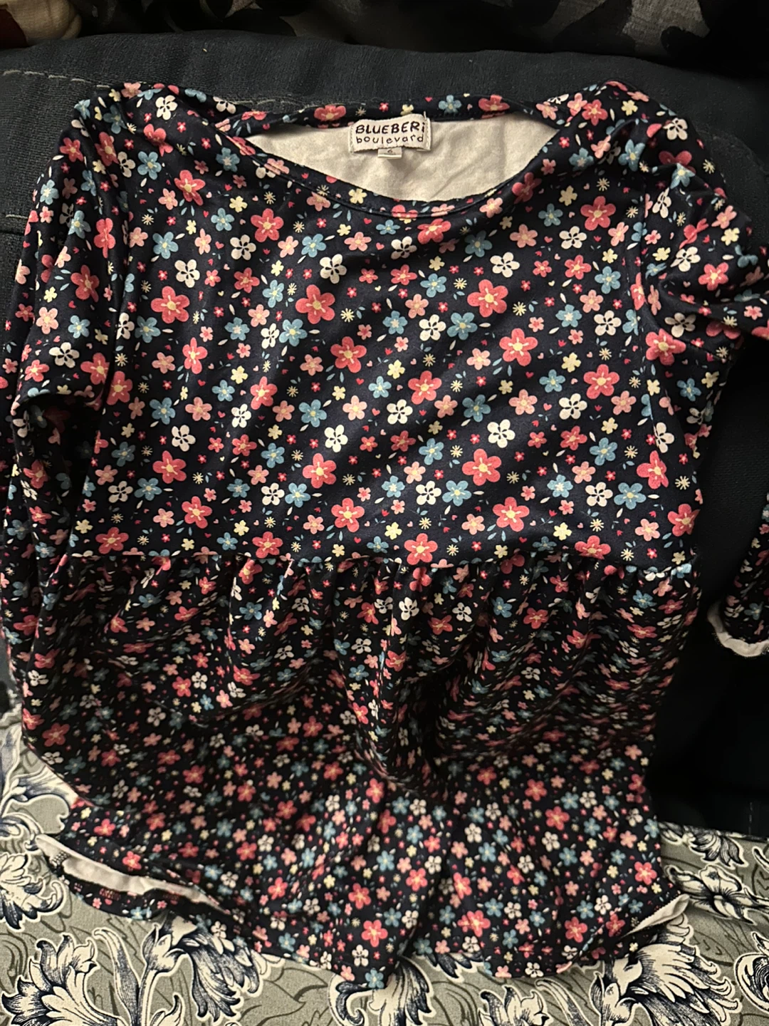 Blueberi Boulevard Floral Dress