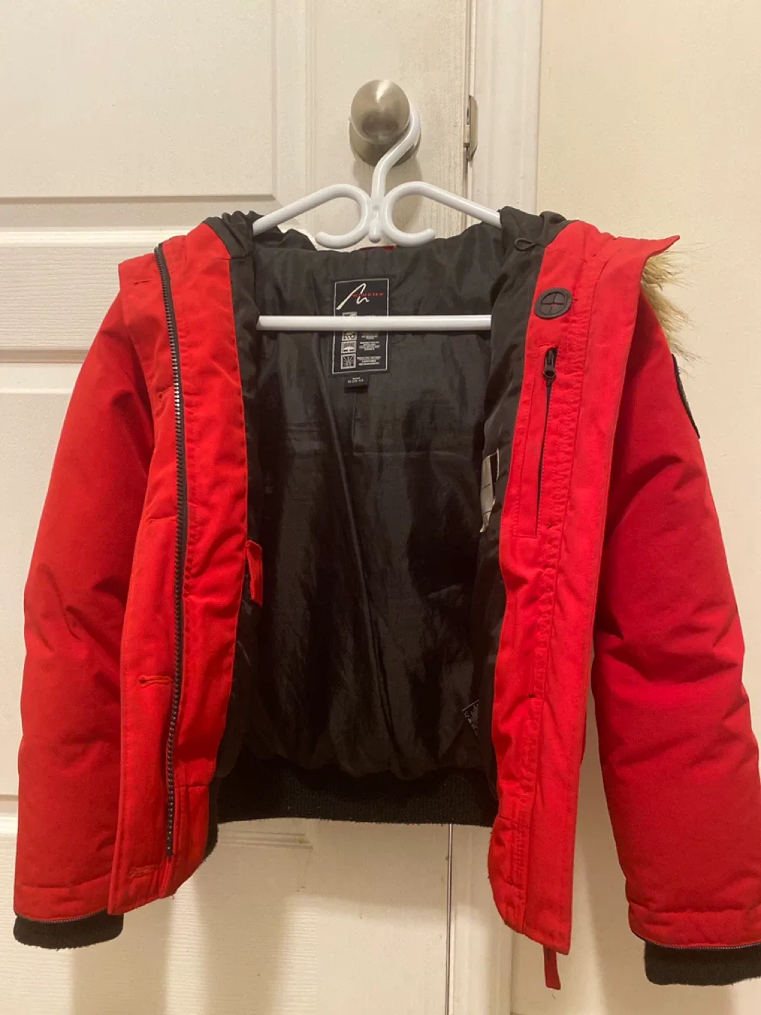 Mia Melon Red Bomber Jacket image indicator(3)