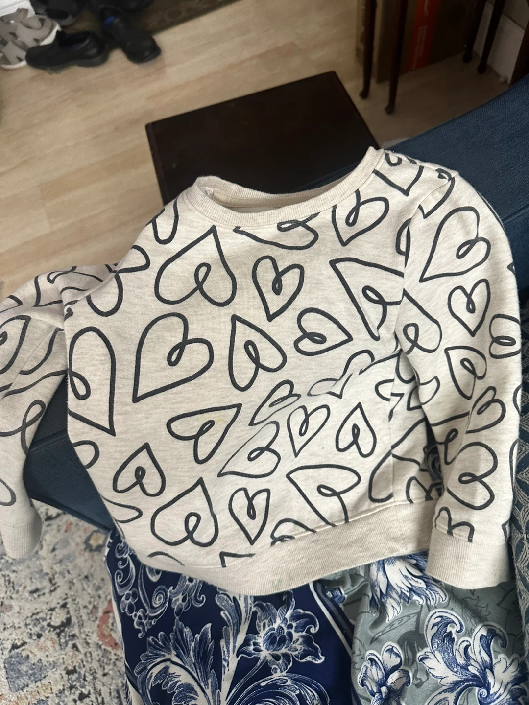 Heart Print Sweatshirt