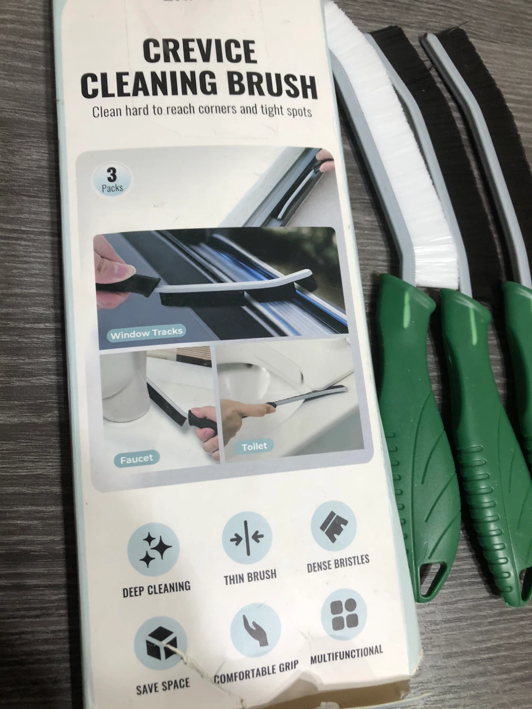 New SXHYF Crevice Cleaning Brush - 3 Pack - photo 5