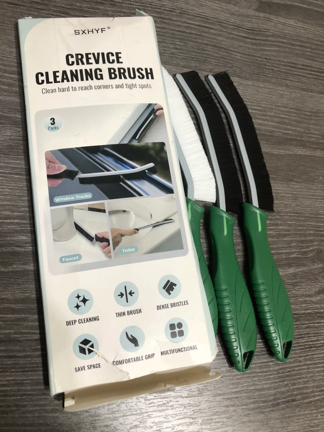 New SXHYF Crevice Cleaning Brush - 3 Pack - photo 2