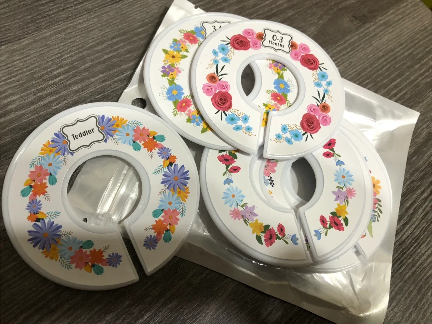 Floral Baby Closet Dividers - 0-3 Months, Toddler image indicator(4)