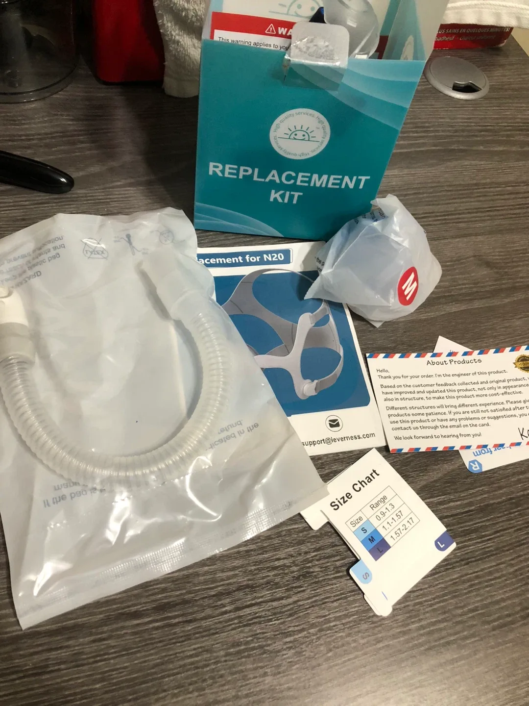 New CPAP Nasal Mask Replacement Kit, Size M image indicator(4)
