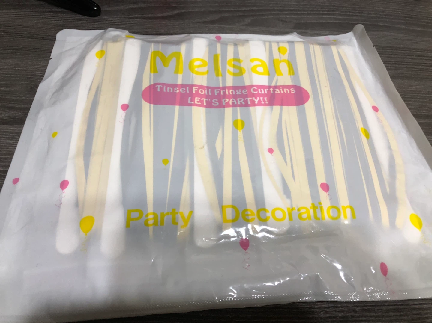 New Melsan Black & Gold Tinsel Foil Fringe Curtains - photo 3