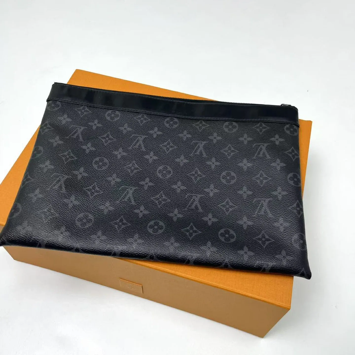 Louis Vuitton Black Monogram Eclipse Pochette Voyage MM