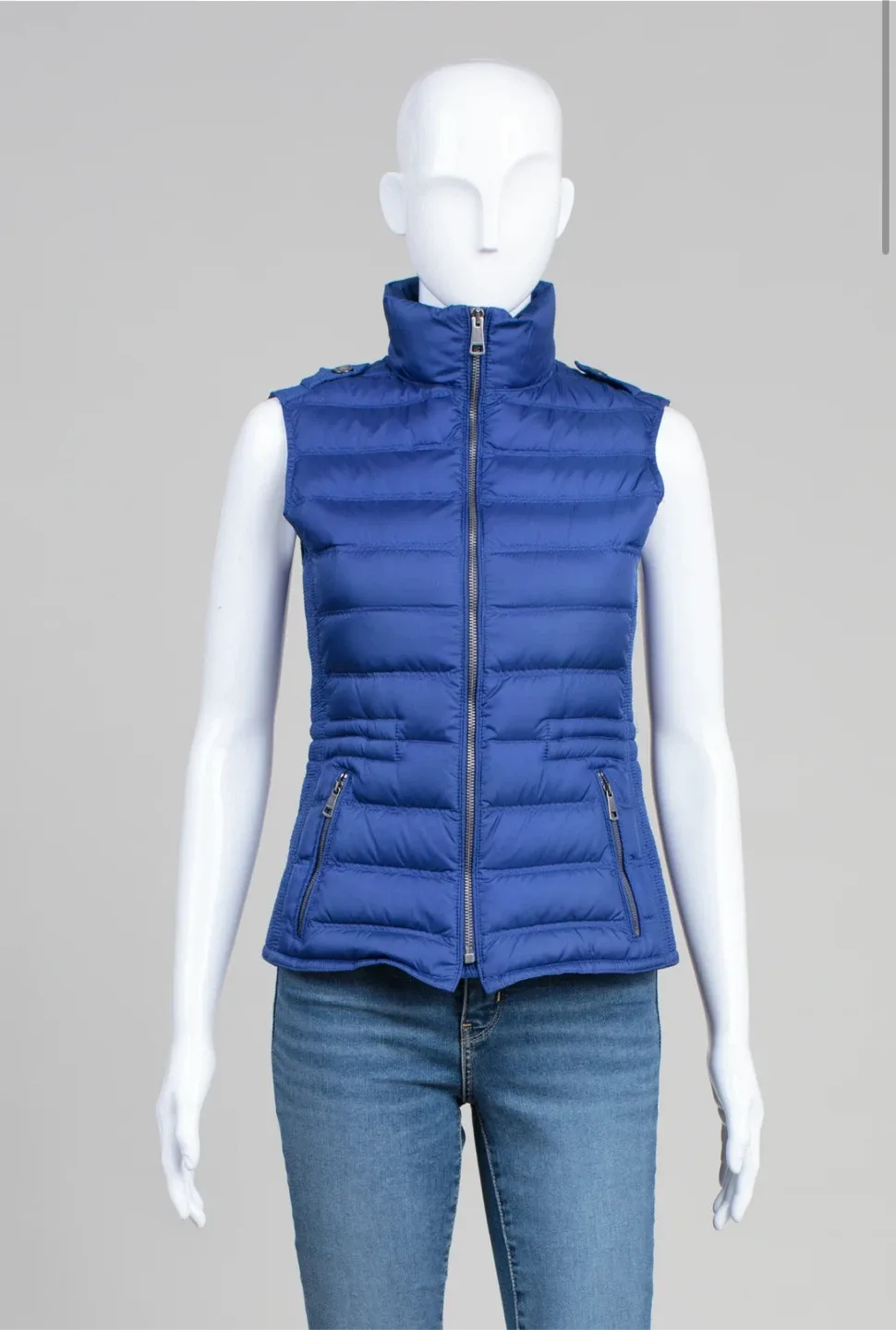 Burberry brit blue down vest