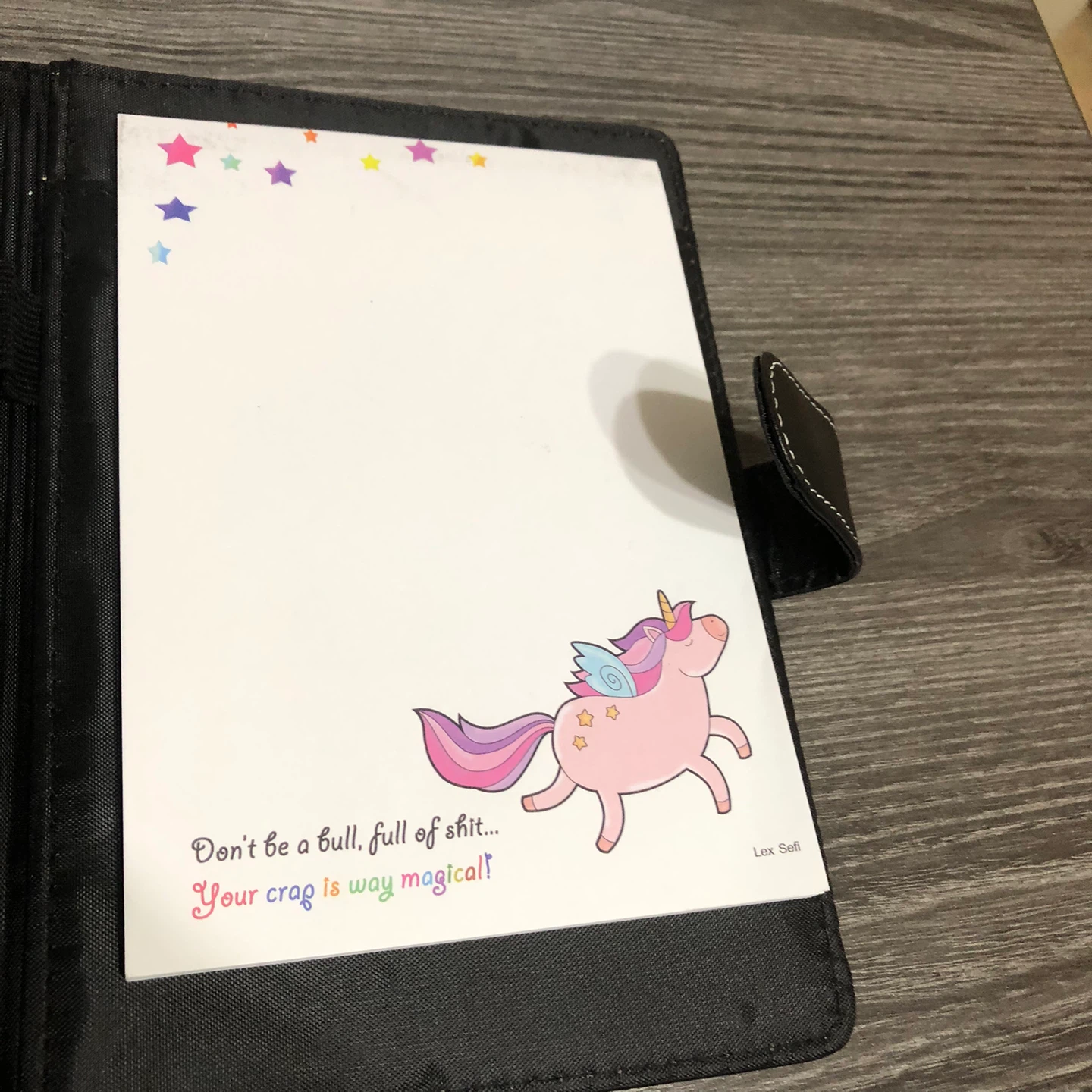 New-Black Small Size Leatherette Portfolio Organizer - photo 2