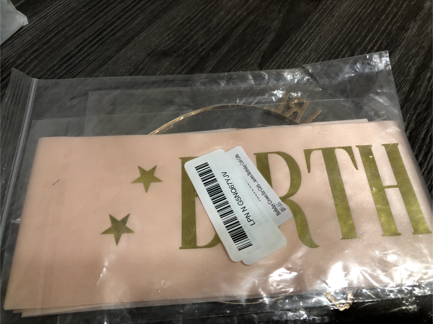 Birthday Crown & Sash Set - New in Package! - photo 2