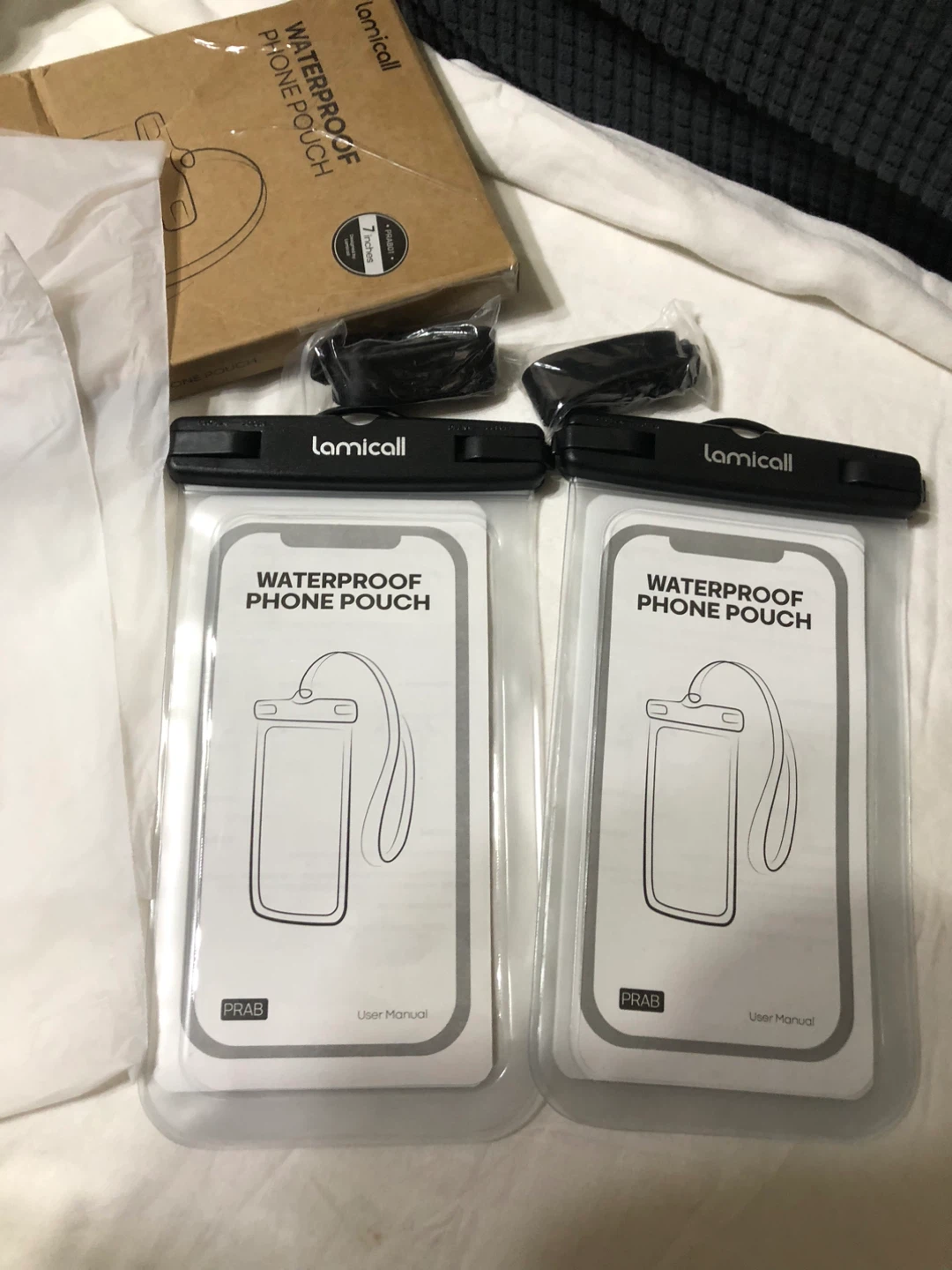 New-Lamicall Waterproof Phone Pouch - 2 Pack