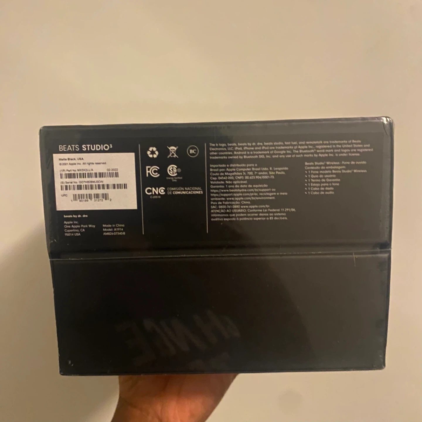 New Beats Studio 3 Matte Black Wireless Headphones - photo 4