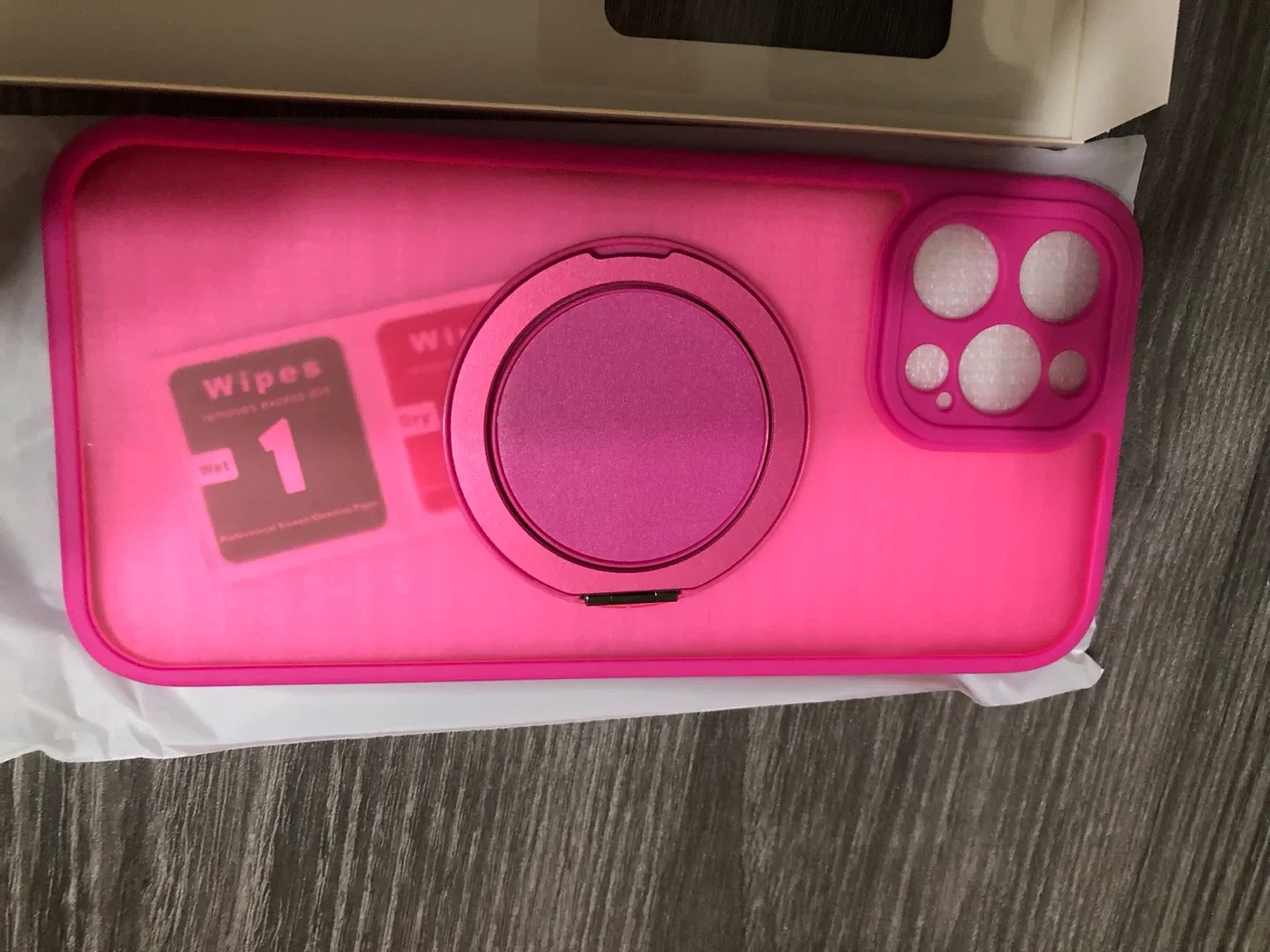 New MZELQ iPhone 12 Pro Max Case - Hot Pink image indicator(2)