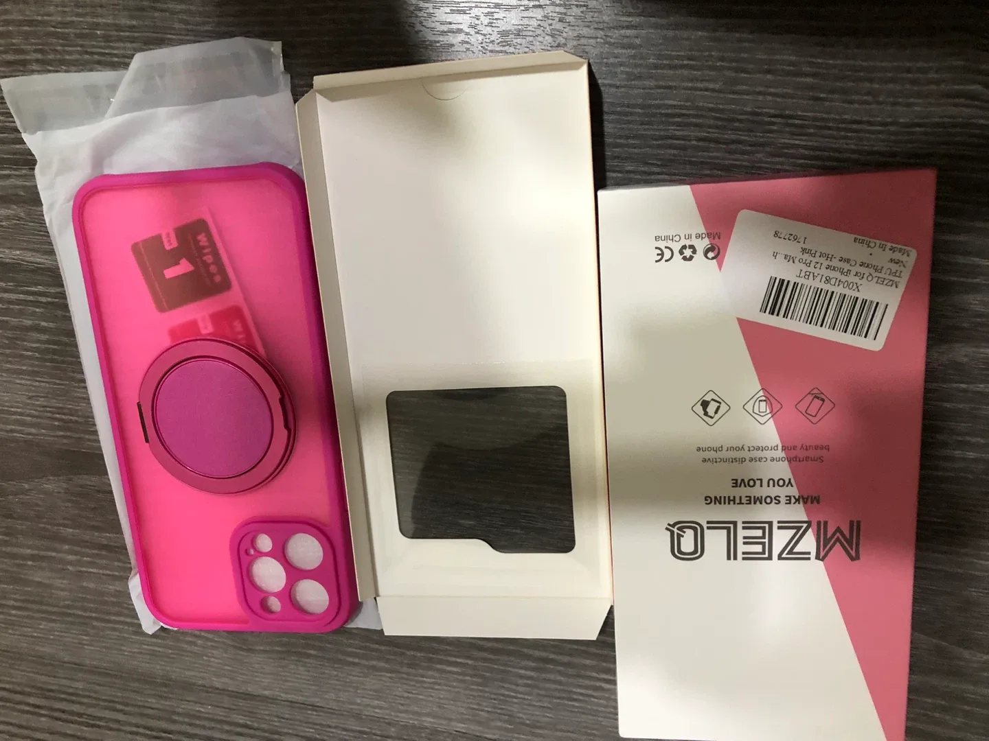 New MZELQ iPhone 12 Pro Max Case - Hot Pink