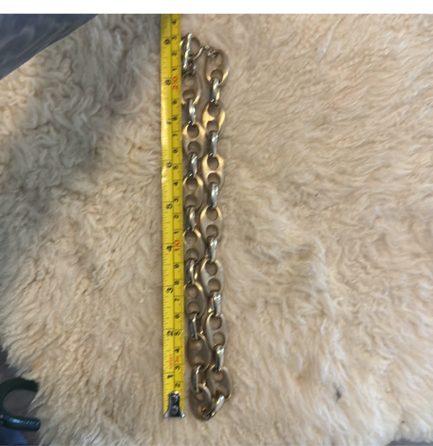 Thick chain link vintage necklace image indicator(5)