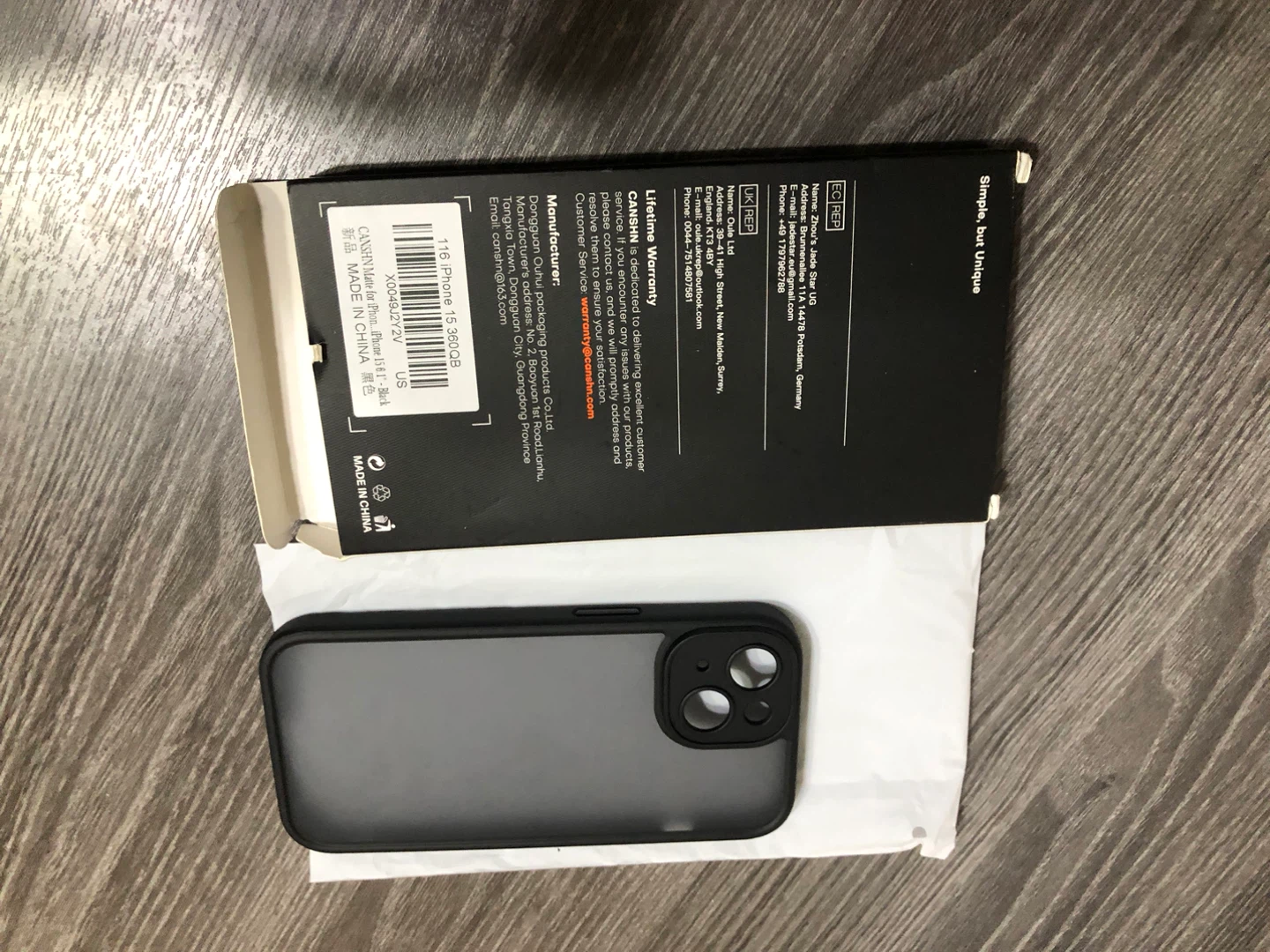 Cansun iPhone 11 Pro Max Case - Black - photo 2