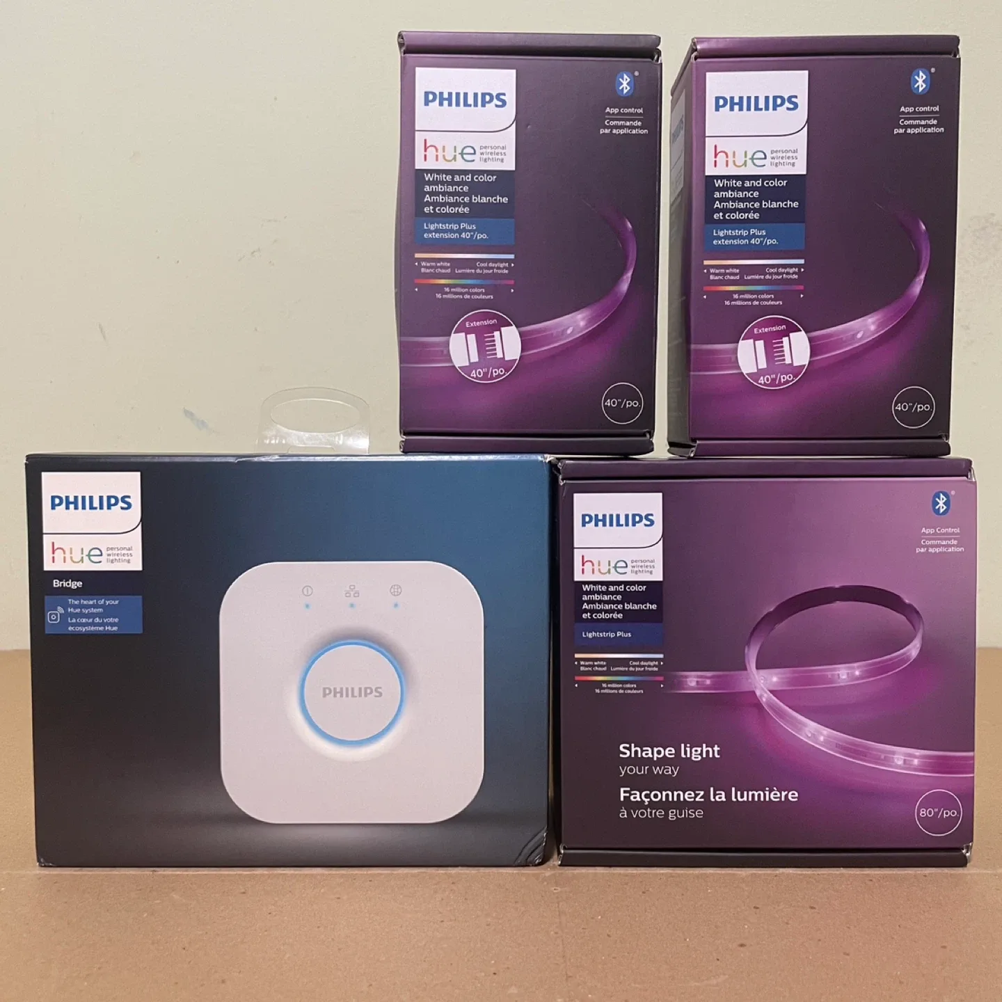 Philips Hue LED Lightstrips and Bridge Bundle NEW - PRICE FIRM