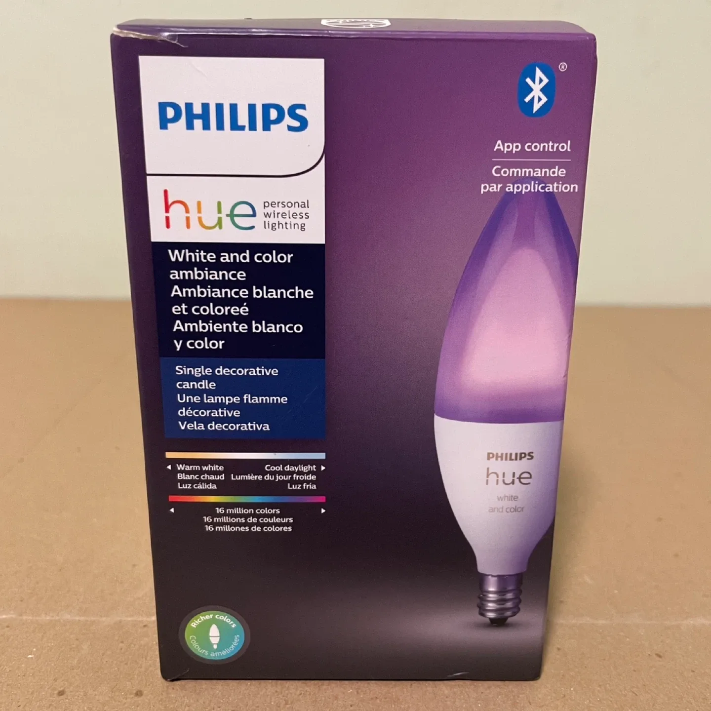 Philips Hue Smart LED Candle E12 Bulb OPEN BOX