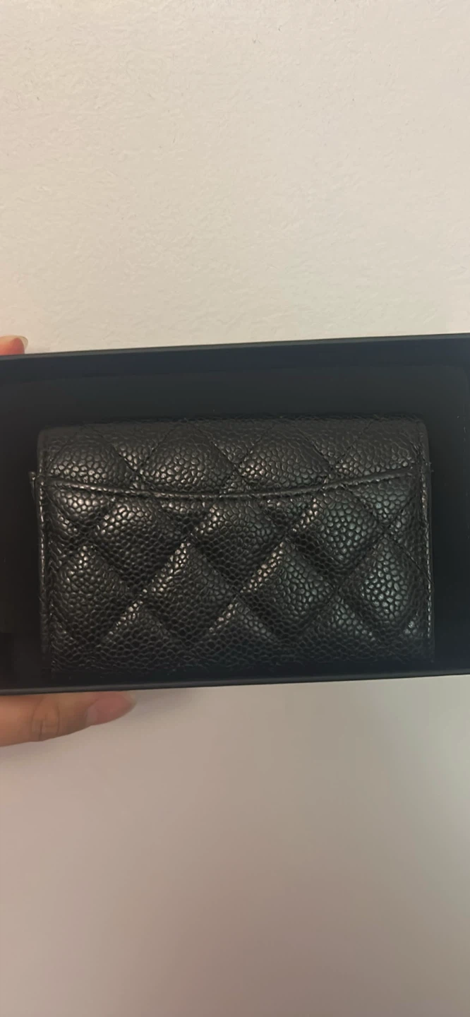 Chanel Black Caviar Leather Wallet - photo 4