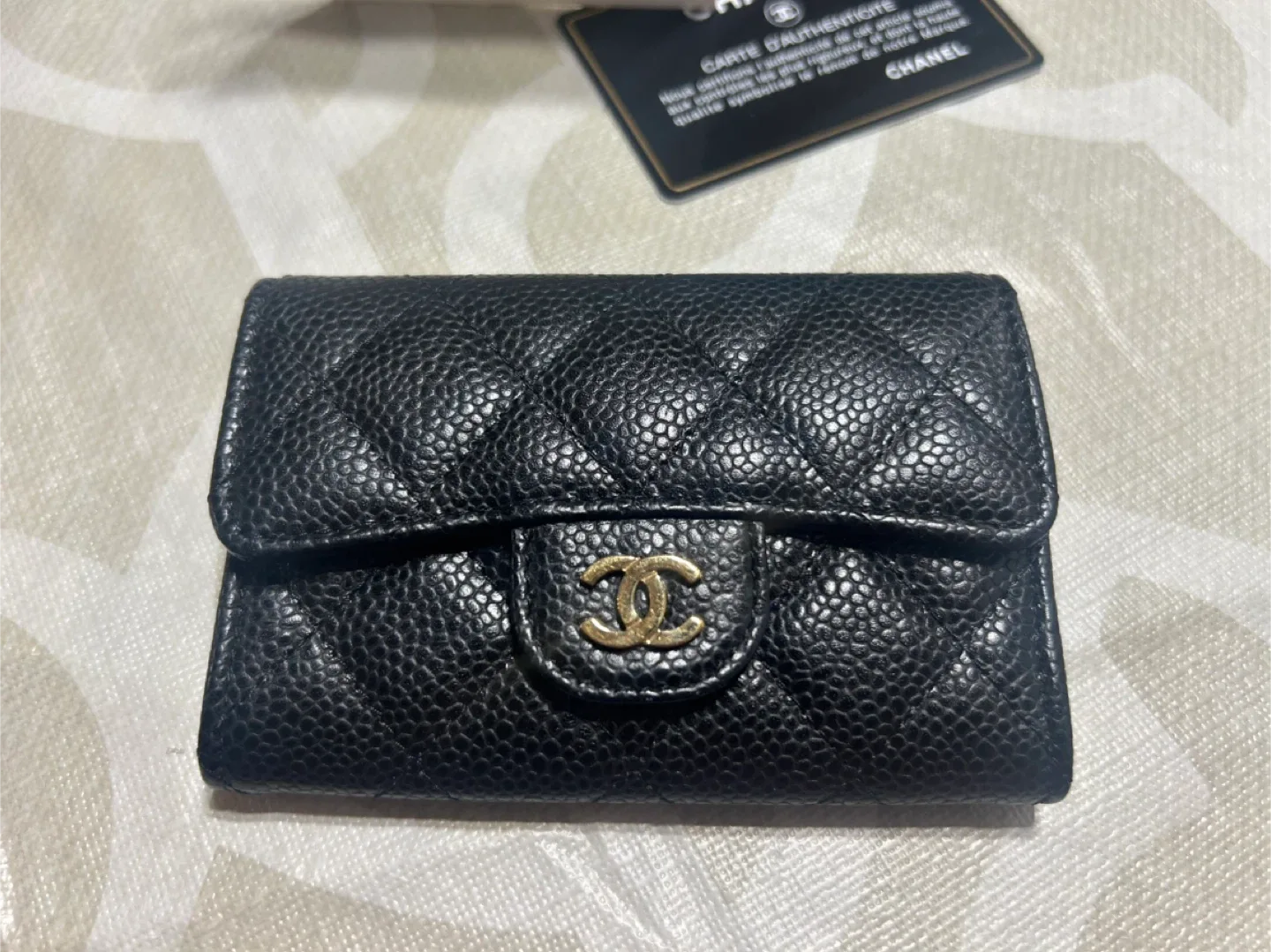 Chanel Black Caviar Leather Wallet image indicator(2)